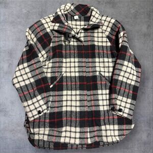 Vintage Orvis Women's Tweed Coat Jacket Small Full Zip Unlined Wool Nylon Wool